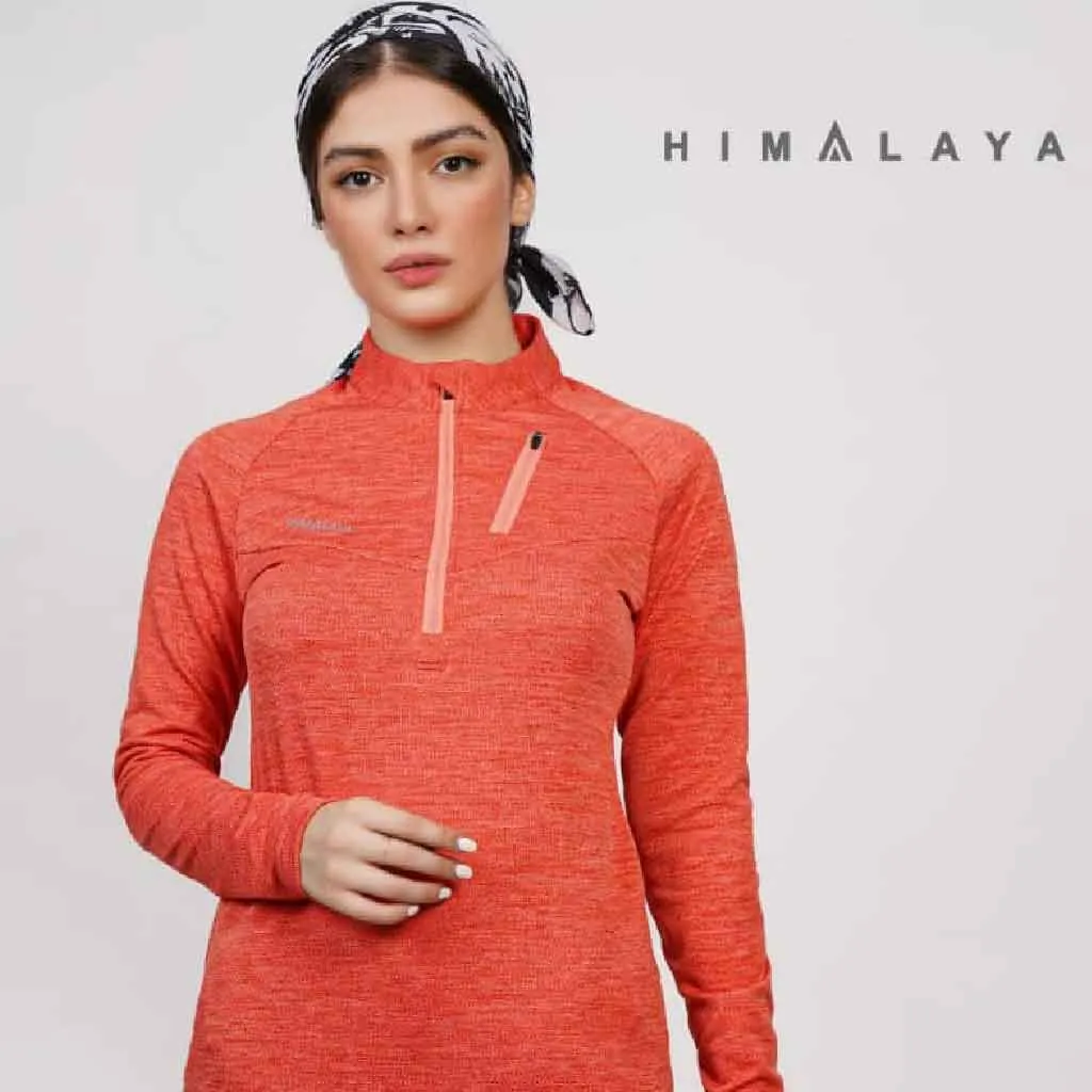 بلوز میکرو پلار زنانه نیم زیپ HIMALAYA