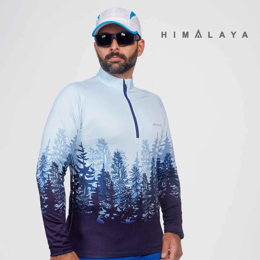 بلوزمیکرو پلار نیم زیپ افرا طرح کوه  HIMALAYA
