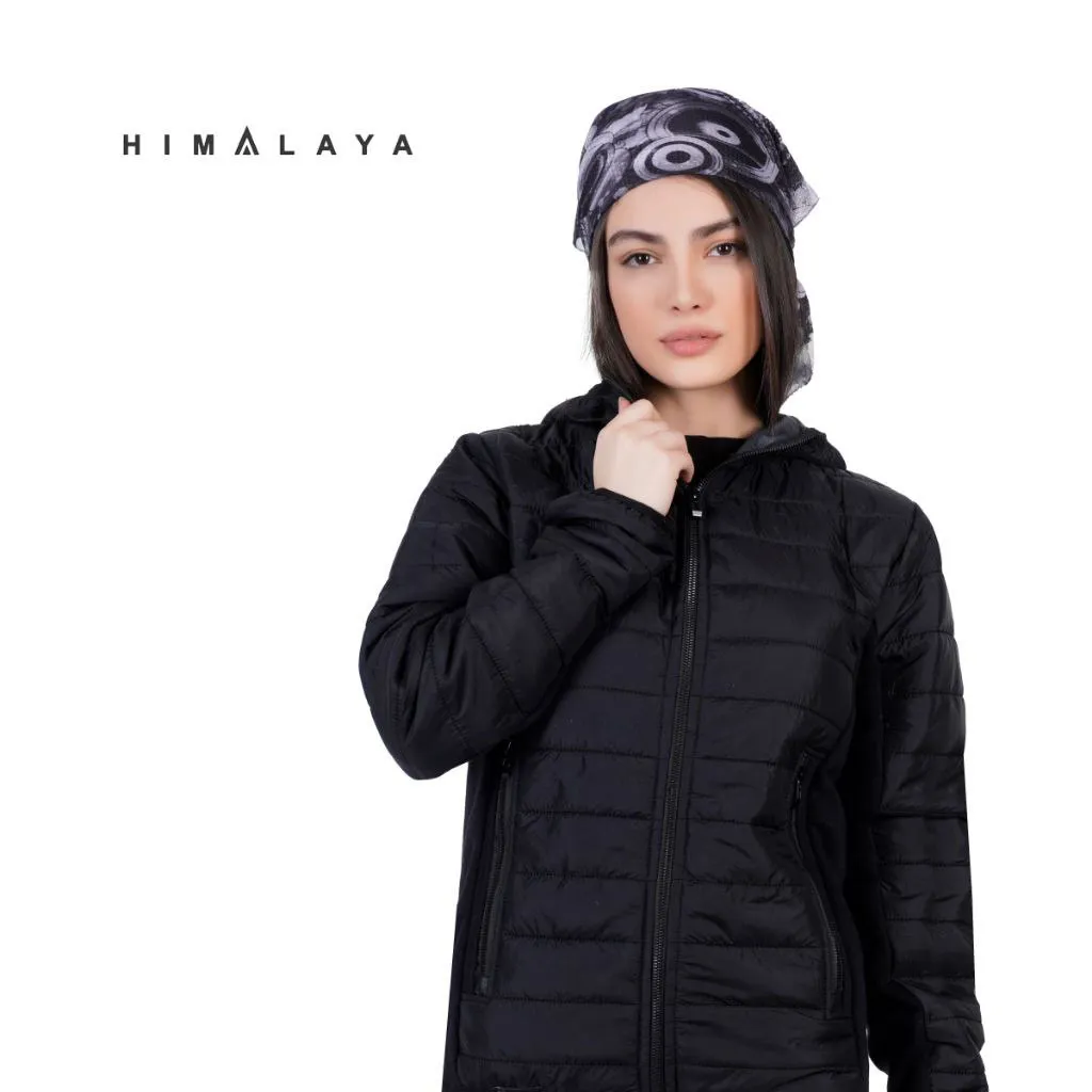 کاپشن کلاه دار تمام زیپ الیاف Himalaya