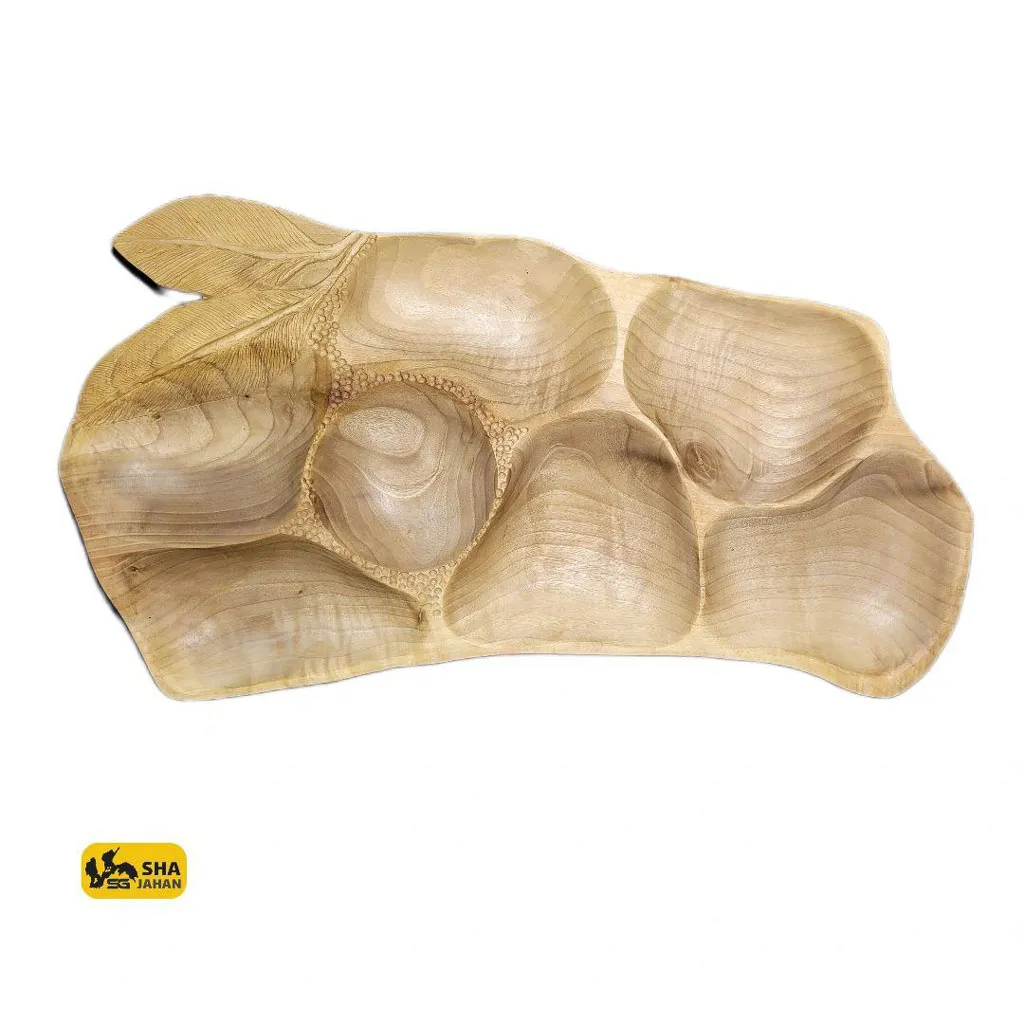 اردو خوری طرح برگ (چوب گردو) 