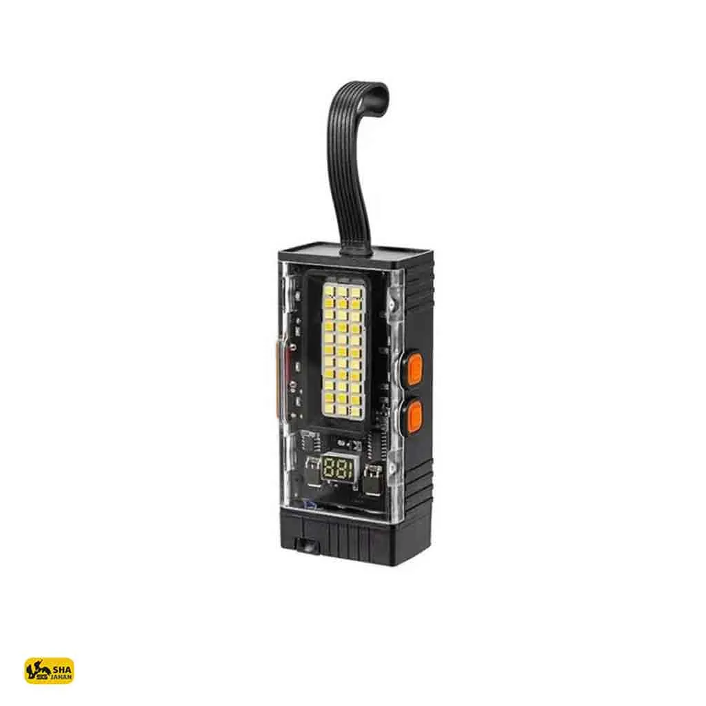 پاوربانک چراغ چندکاره و فندک الکترونیکی D60
