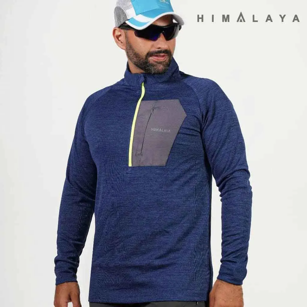 بلوزمیکرو نیم زیپ مردانه HIMALAYA 0423 - تصویر 2