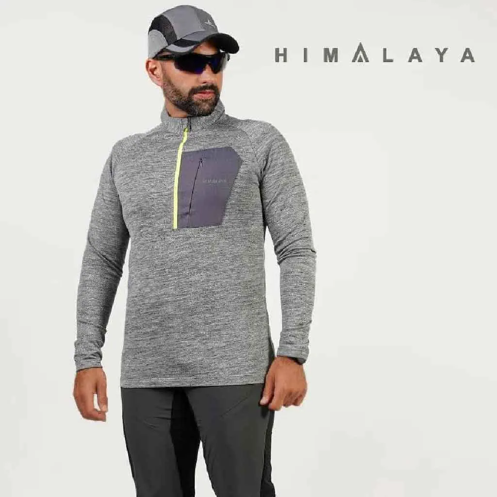 بلوزمیکرو نیم زیپ مردانه HIMALAYA 0423 - تصویر 3