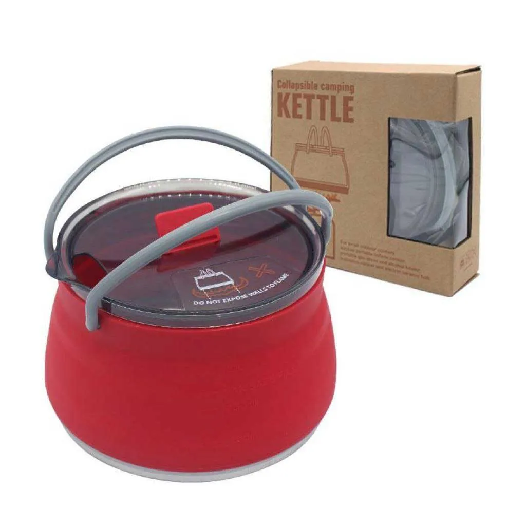 كتری کوهنوردی تاشو سيليكونی KETTLE - تصویر 2
