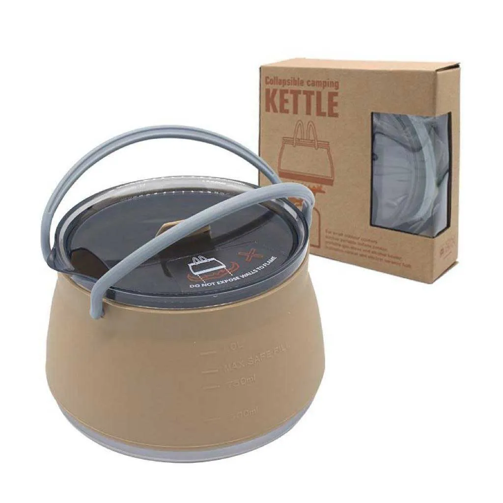 كتری کوهنوردی تاشو سيليكونی KETTLE - تصویر 4