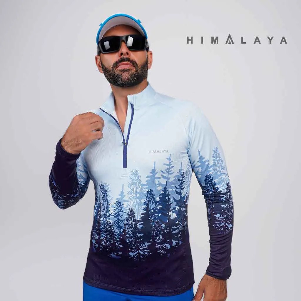 بلوزمیکرو نیم زیپ افرا طرح جنگل  HIMALAYA هیمالیا - تصویر 3