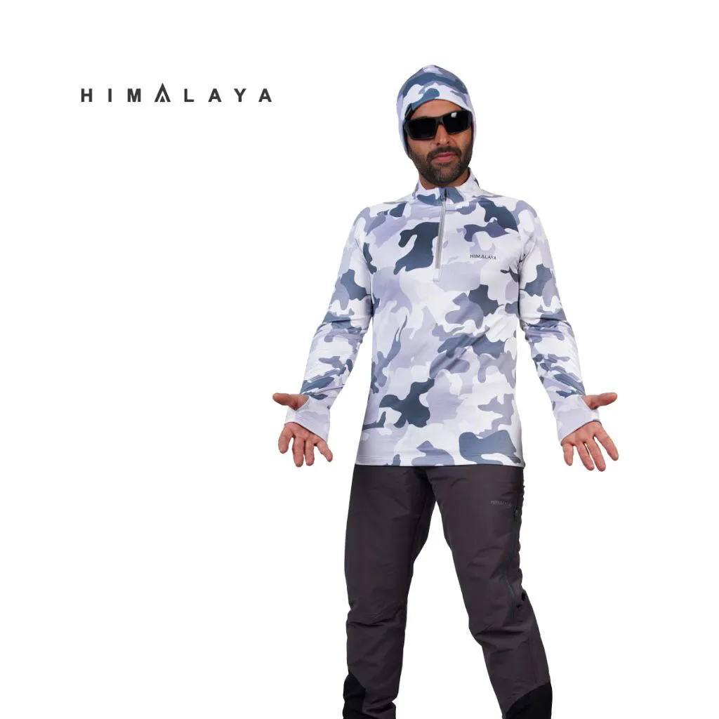 بلوزمیکرو فینگردار طرح استتار نیم زیپ HIMALAYA هیمالیا - تصویر 4