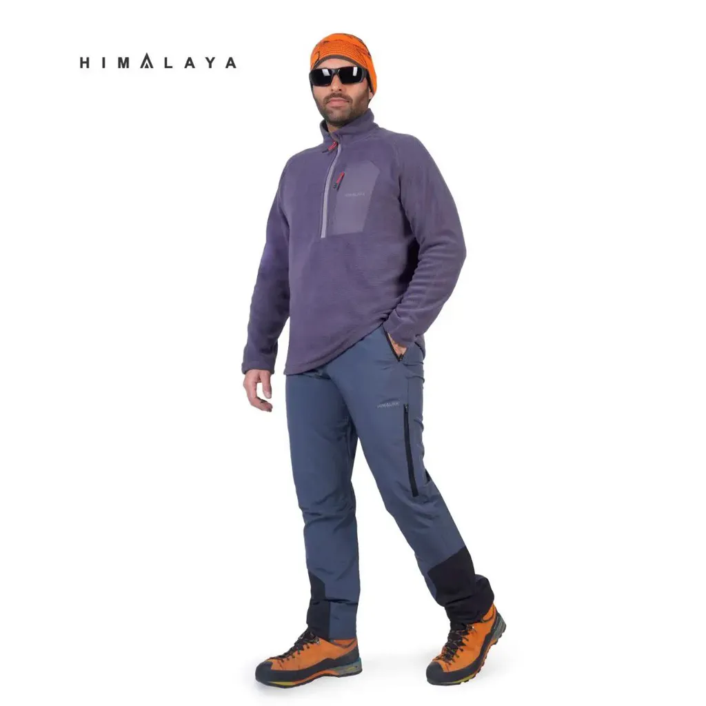 بلوز پلار نیم زیپ جیبی ساده HIMALAYA هیمالیا - تصویر 3