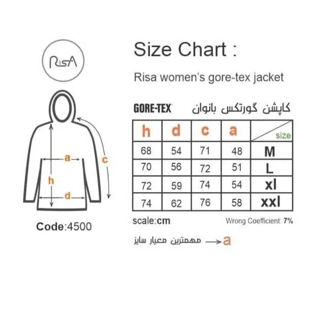 کاپشن گورتکس بانوان ریسا - تصویر 9