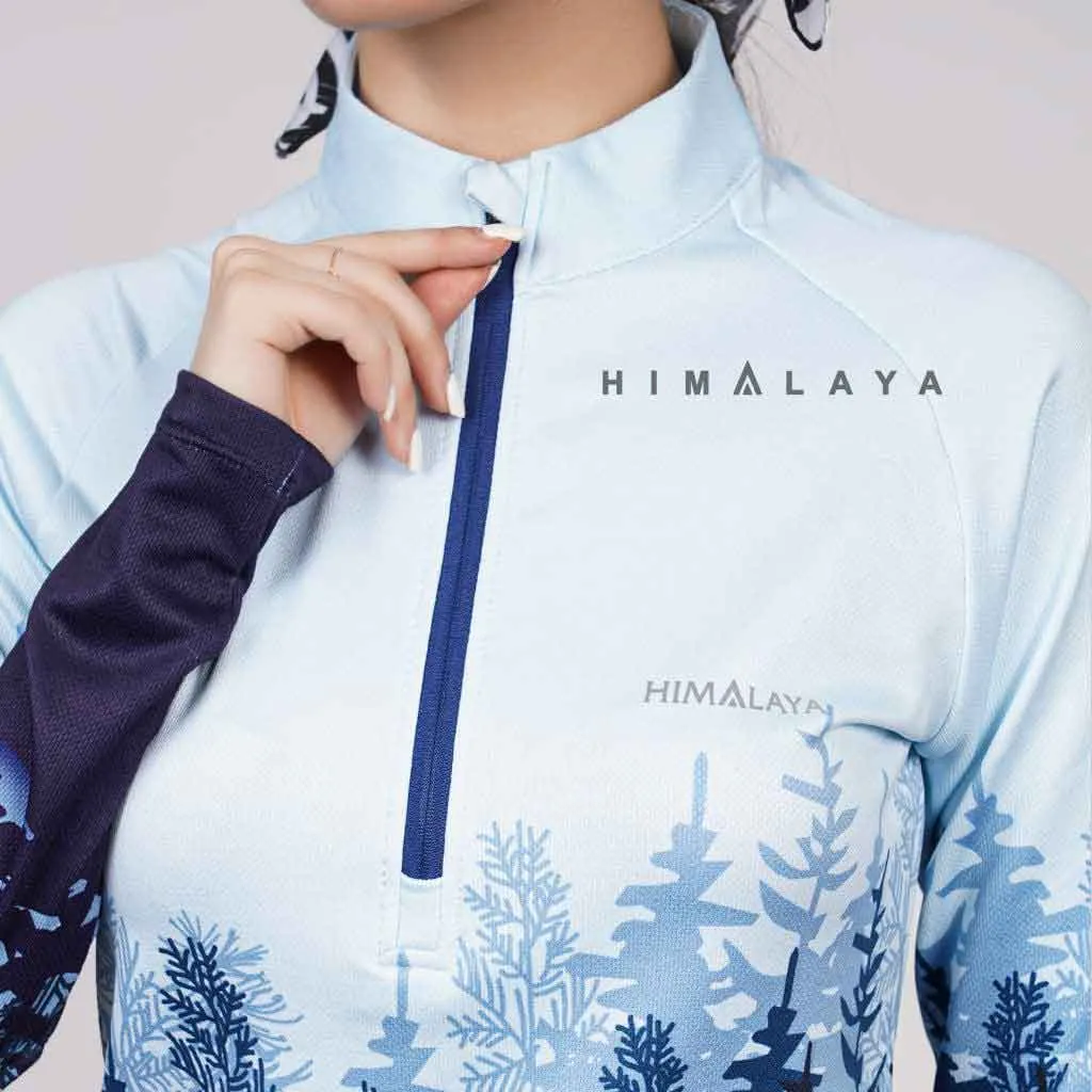 بلوزمیکرو نیم زیپ افرا طرح جنگل  HIMALAYA هیمالیا - تصویر 5