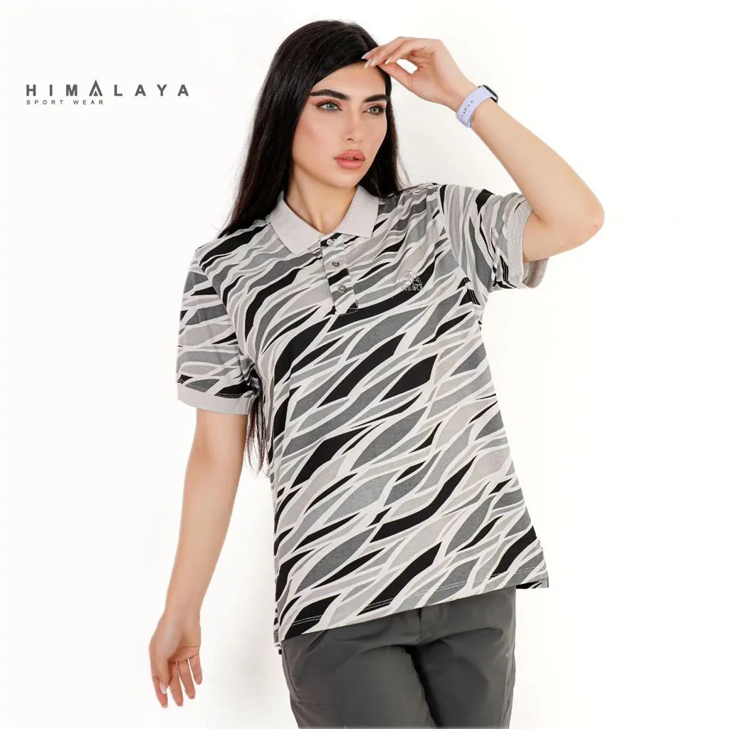 تیشرت جودون 3دکمه طرح دار NEBKA  3024 - تصویر 3