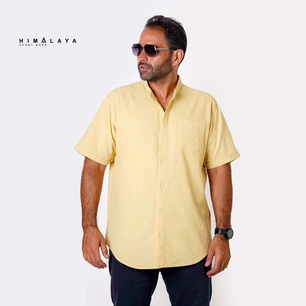 پیراهن آستین کوتاه لینن هیمالیا HIMALAYA 310489 - تصویر 9