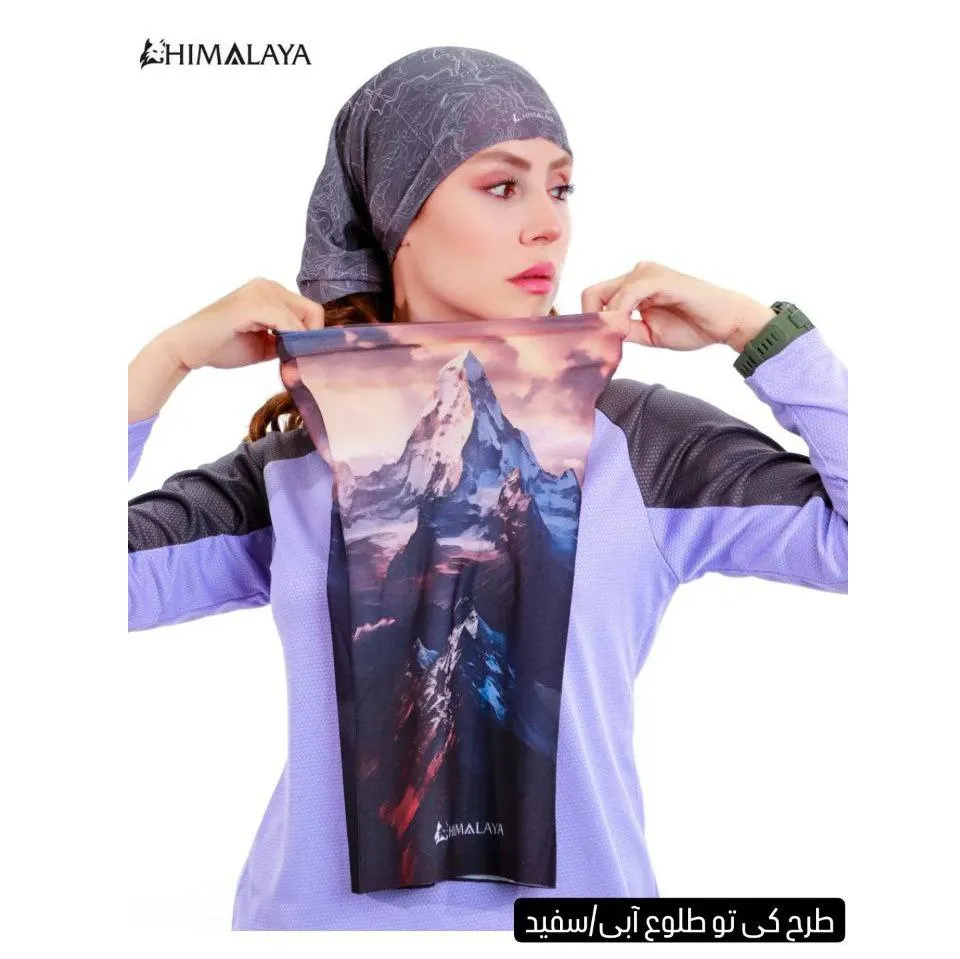 اسکارف لوله ای (دستمال سر) بدون دوخت SB41 هیمالیا - تصویر 5