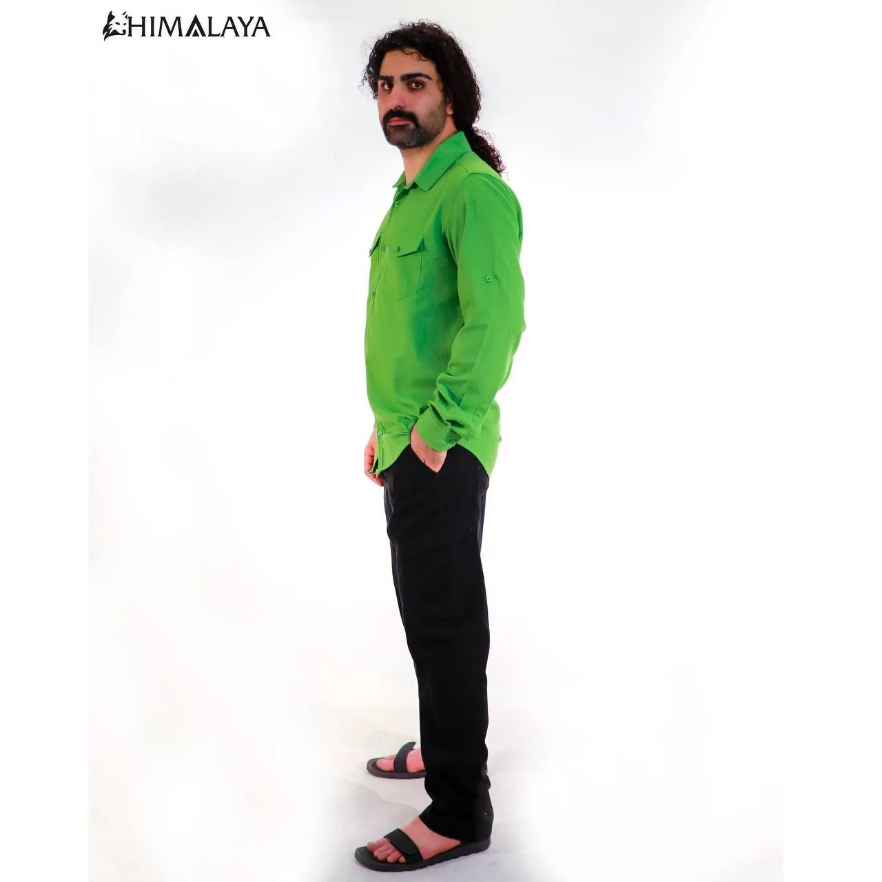 پیراهن آستین بلند لیننCM88 مردانه HIMALAYA  کد کالا 301103 - تصویر 8