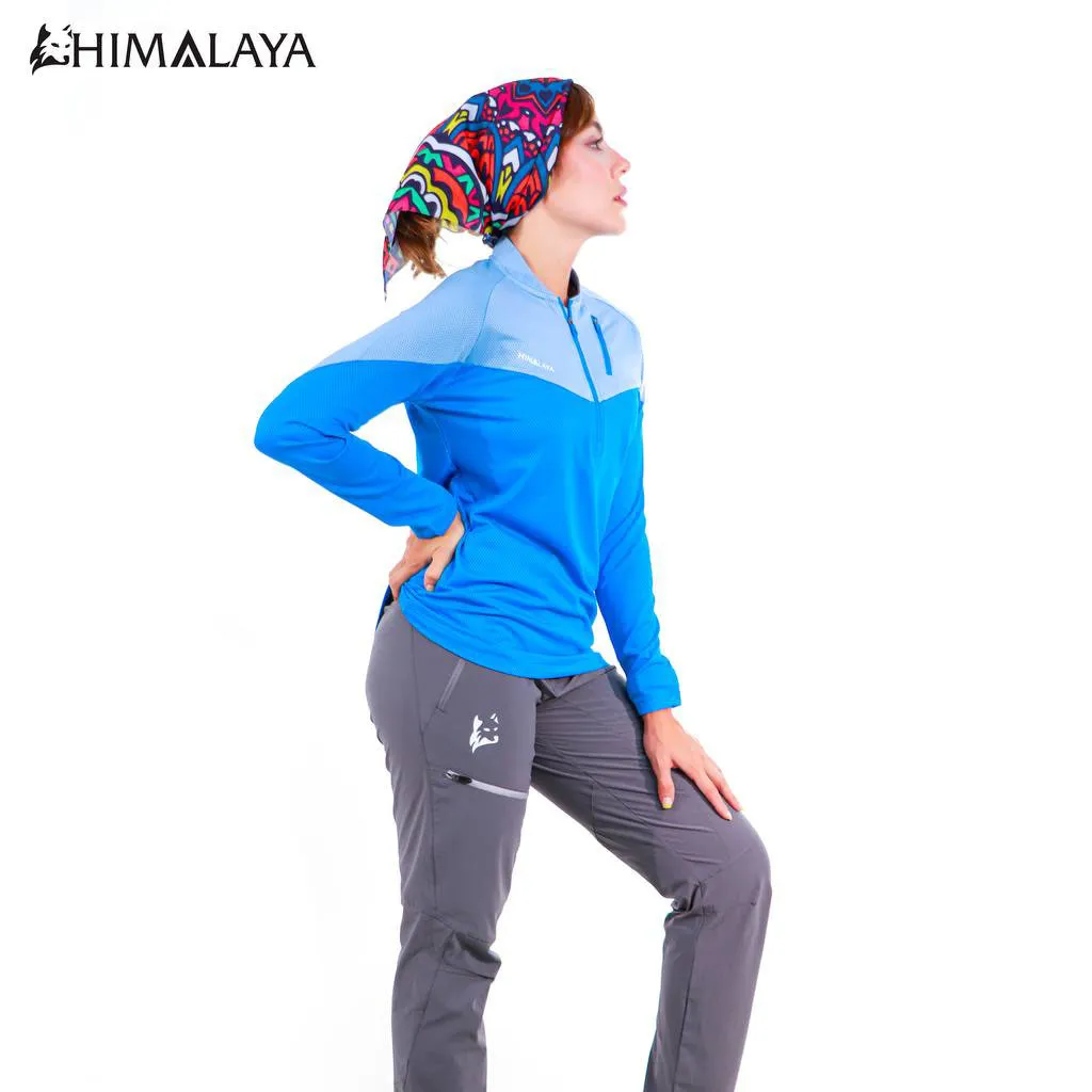 بلوز نیم زیپ  دورنگ زنانه  HIMALAYA  کد CW27  - تصویر 4