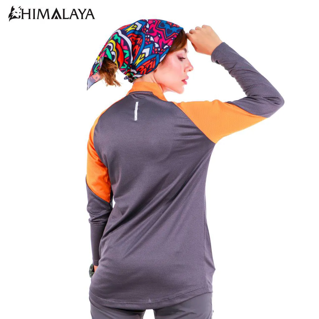بلوز نیم زیپ  دورنگ زنانه  HIMALAYA  کد CW27  - تصویر 5