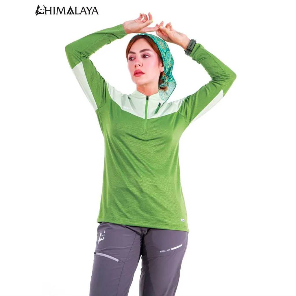بلوز نیم زیپ  دورنگ زنانه  HIMALAYA  کد CW27  - تصویر 9