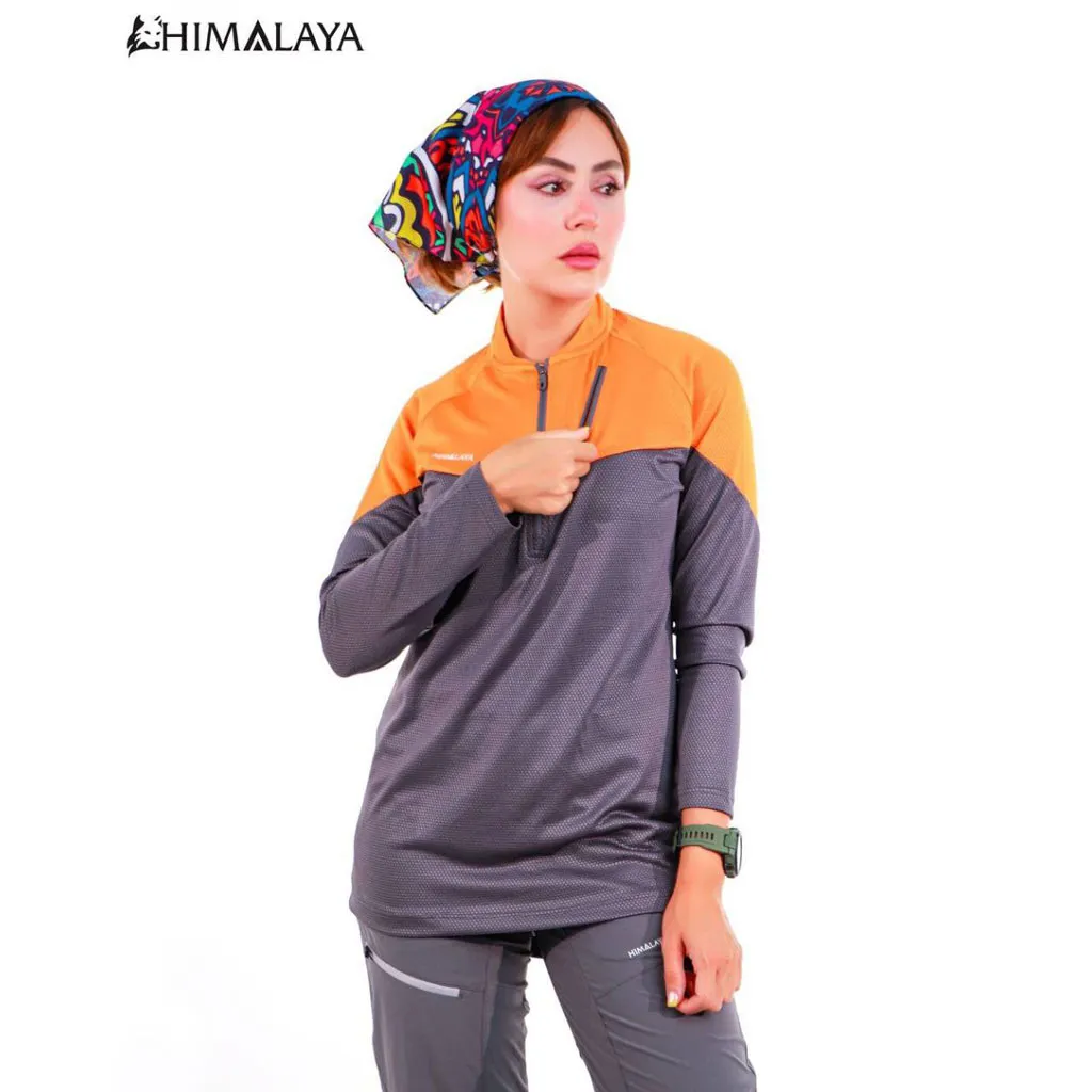 بلوز نیم زیپ  دورنگ زنانه  HIMALAYA  کد CW27  - تصویر 10