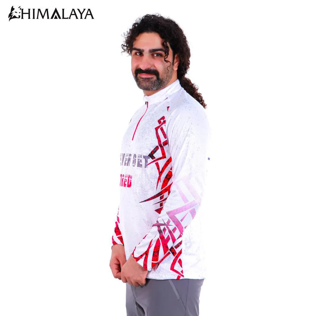 بلوز نیم زیپ تابستانه سفید  never get bored  HIMALAYA کد CM11 - تصویر 5