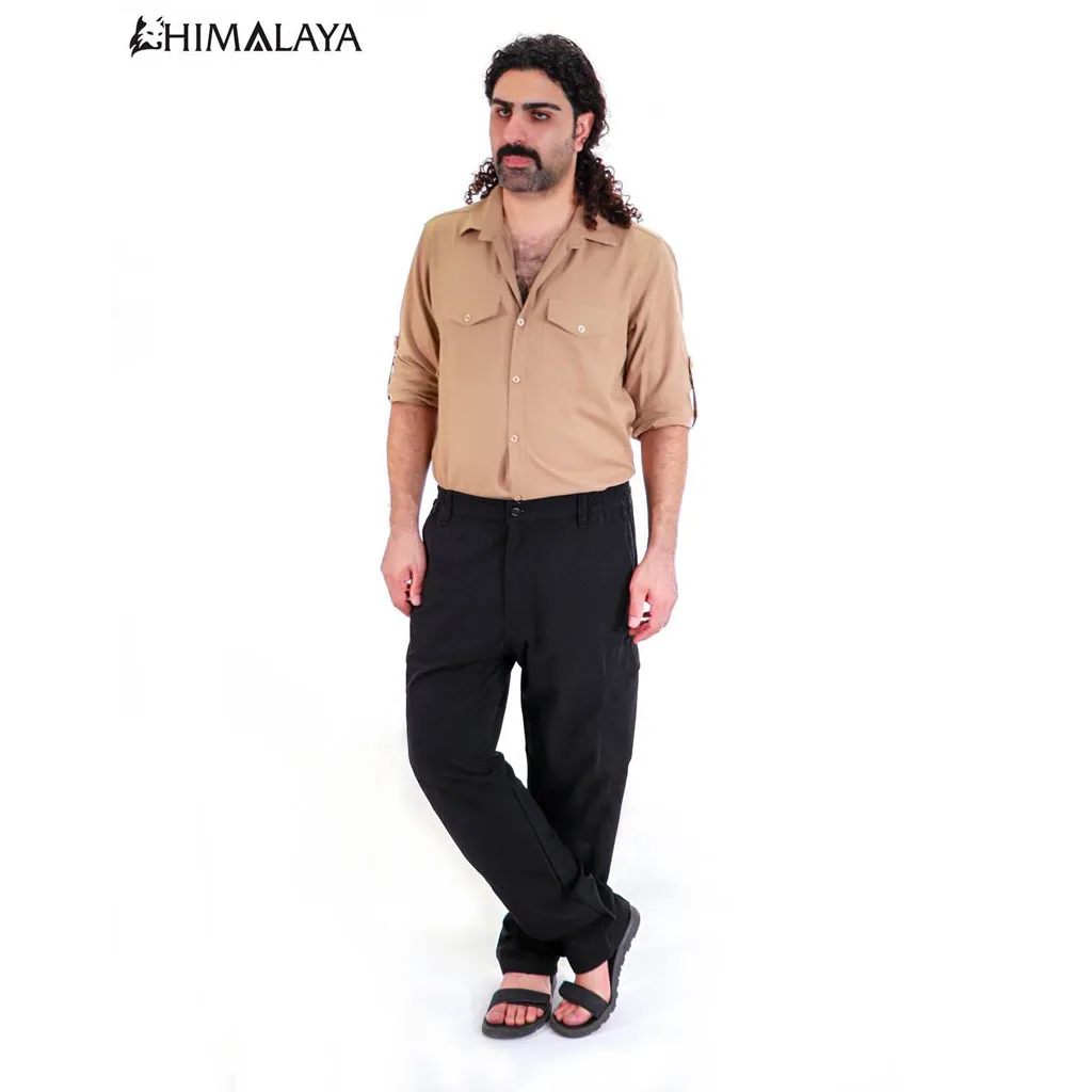 شلوار جيبدار لینن هیمالیا CM89 - تصویر 12