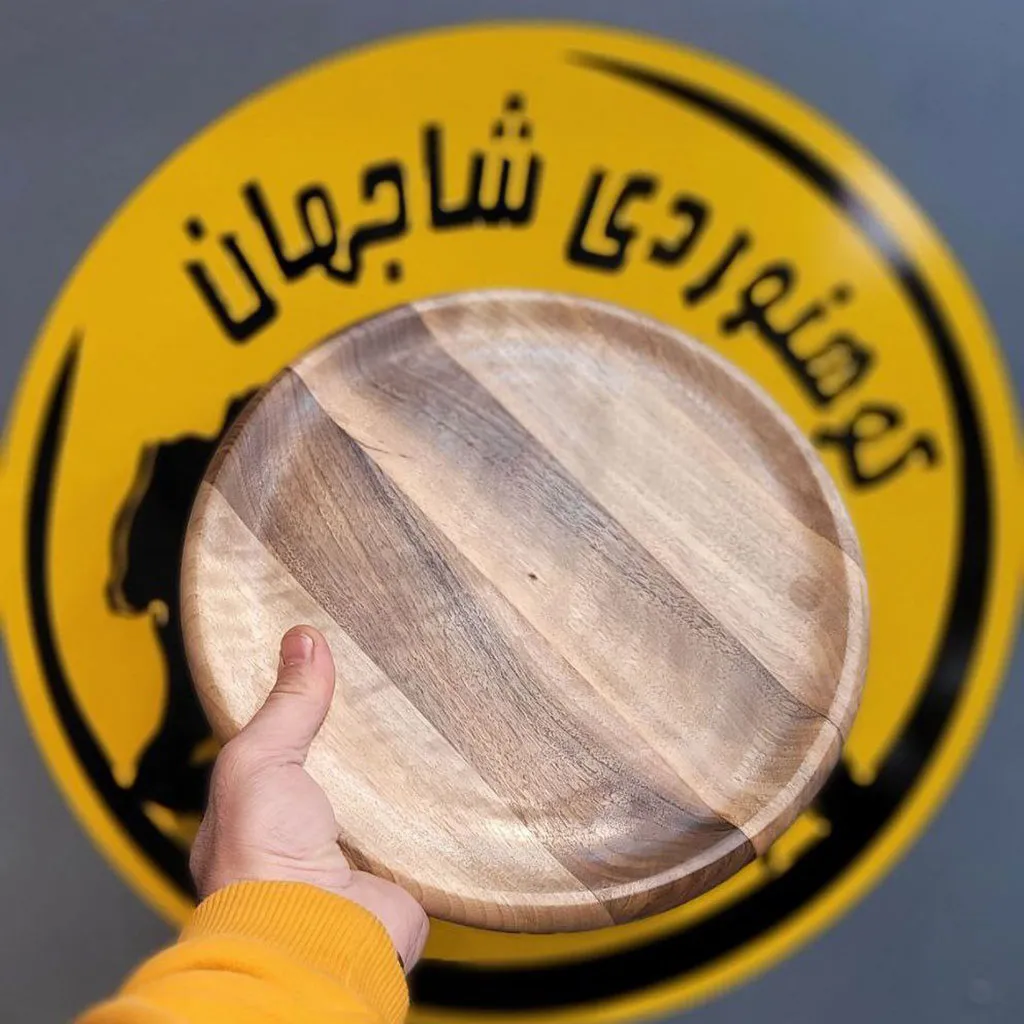 سینی چوبی (پایه کیک) چوب گردو - تصویر 3