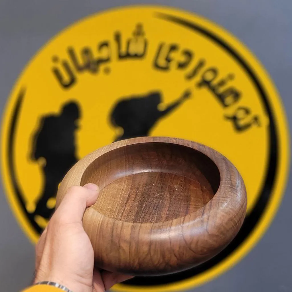 کاسه چوبی (آجیل خوری) چوب گردو - تصویر 3