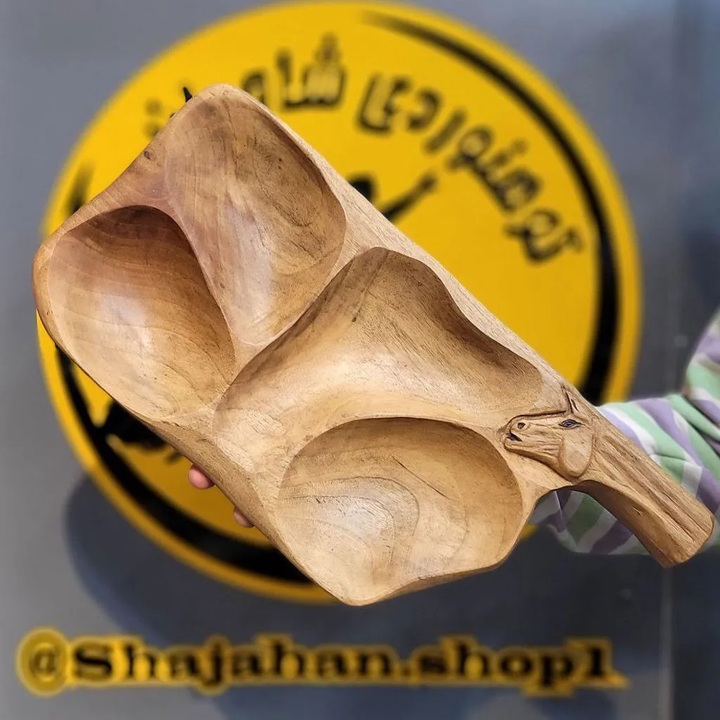 اردو خوری طرح اسب (چوب گردو)  - تصویر 2