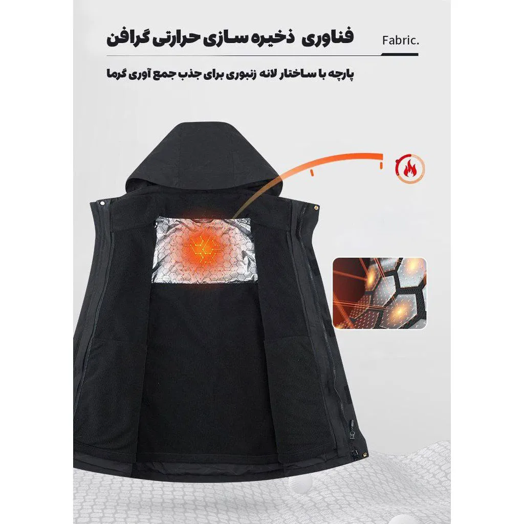 کاپشن دوپوش پلار زنانه و مردانه اسنوهاک کد 79817 - تصویر 15