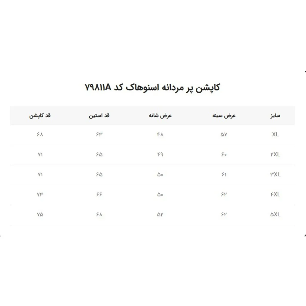 کاپشن پر لایت مردانه SNOW HAWK کد 79811B - تصویر 11