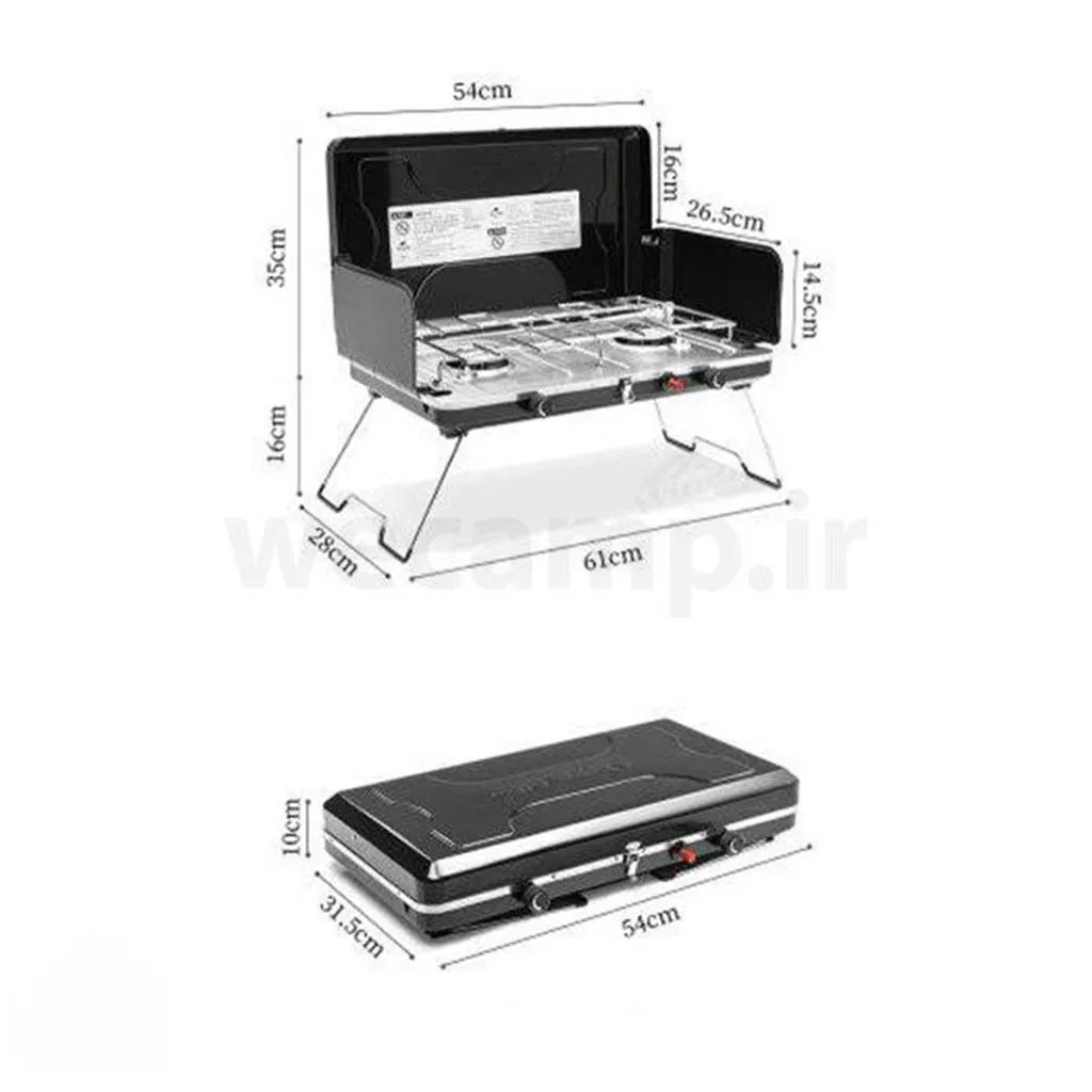 اجاق گاز دو شعله نیچرهایک مدل NH22RJ001  کد 276 - تصویر 7