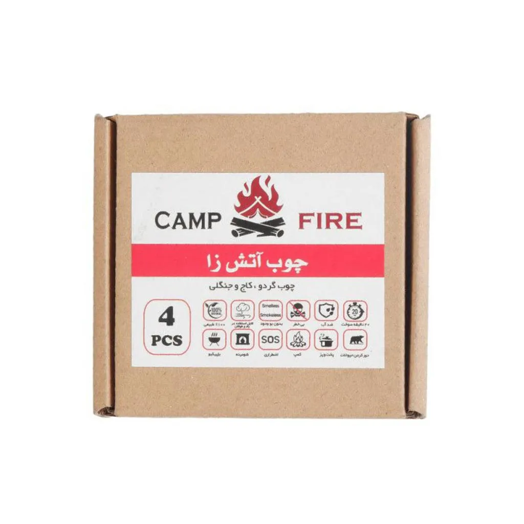 چوب آتش‌زا کمپ فایر 4 عددی مدل CF02 - تصویر 3