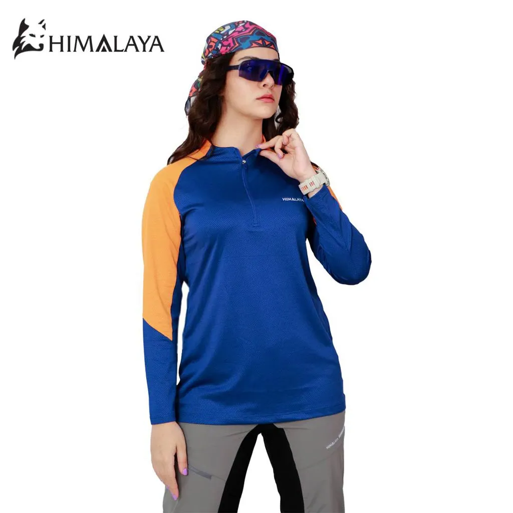 بلوز نیم‌زیپ زنانه دو رنگ HIMALAYA-Cool Max کد CW 28 - تصویر 3