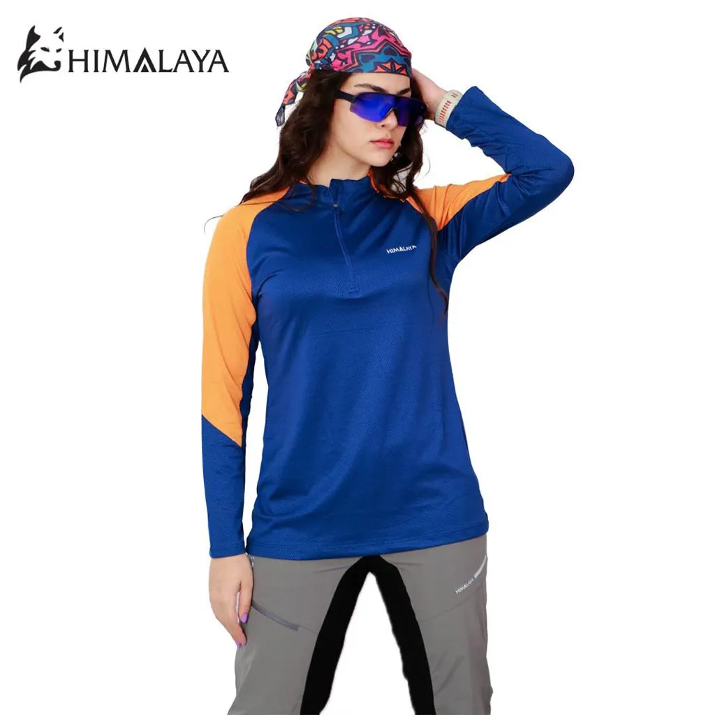 بلوز نیم‌زیپ زنانه دو رنگ HIMALAYA-Cool Max کد CW 28 - تصویر 2