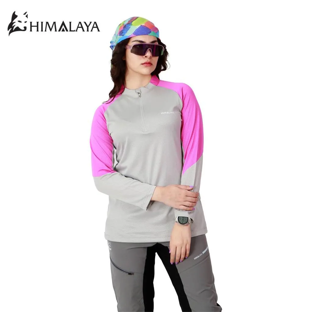 بلوز نیم‌زیپ زنانه دو رنگ HIMALAYA-Cool Max کد CW 28 - تصویر 7