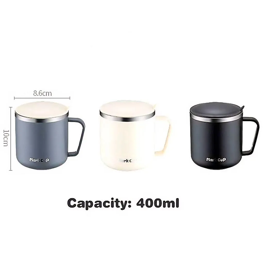 ماگ دوجداره سفری MARK CUP 400ML - تصویر 12