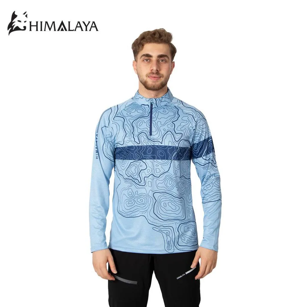 بلوز نیم‌زیپ توپوگرافی هیمالیا سری Cool Max  کد CM125 - تصویر 7