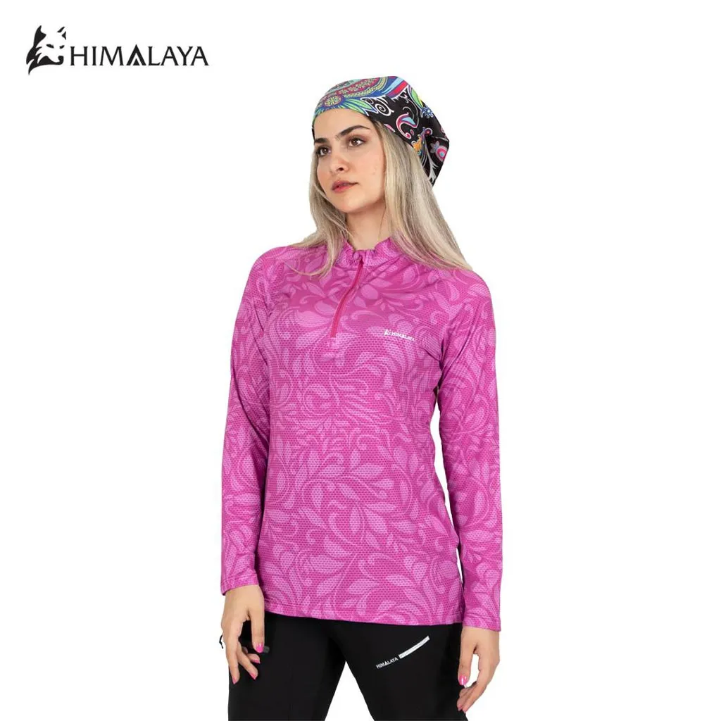 بلوز نیم‌زیپ دخترانه هیمالیا  طرح FloraWave کد CW36 - تصویر 8