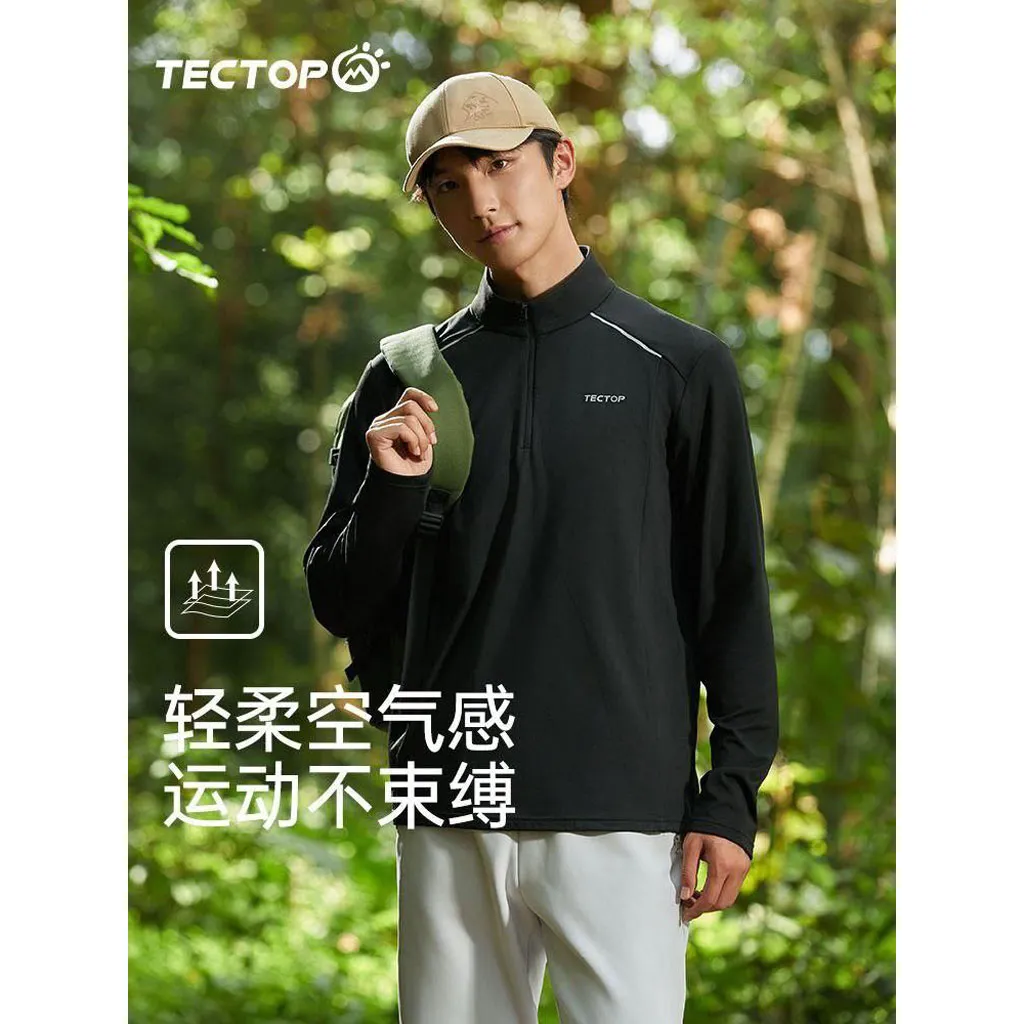 بلوز نیم زیپ با لایه میکروپلار TECTOP  - تصویر 2