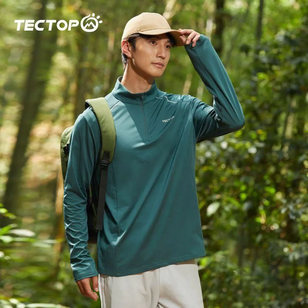 بلوز نیم زیپ با لایه میکروپلار TECTOP  - تصویر 4