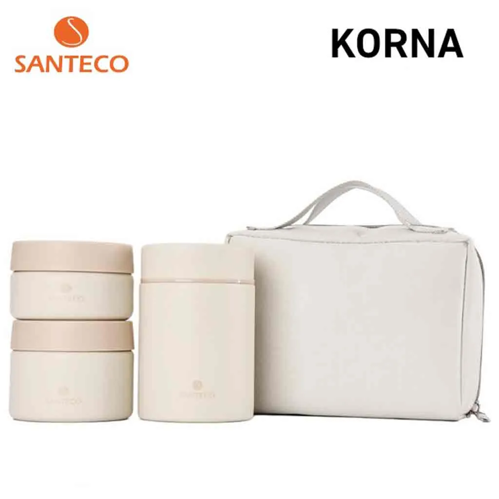 فلاسک غذای سانتکو 3 تکه مدل KORNA حجم 420 میل لیتر - تصویر 5