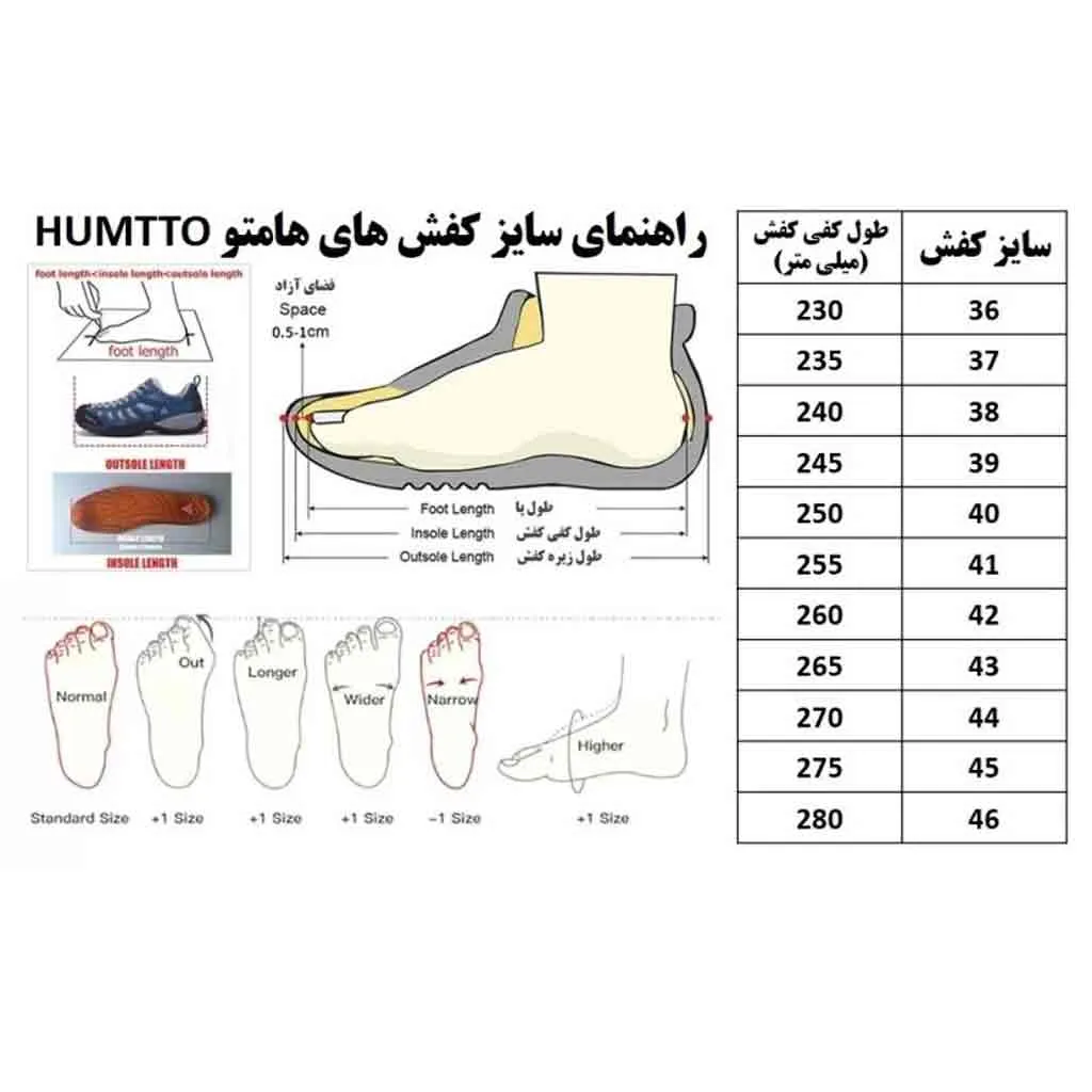 کفش آبنوردی و طبیعت گردی مردانه هامتو کد 610395A-4 - تصویر 9