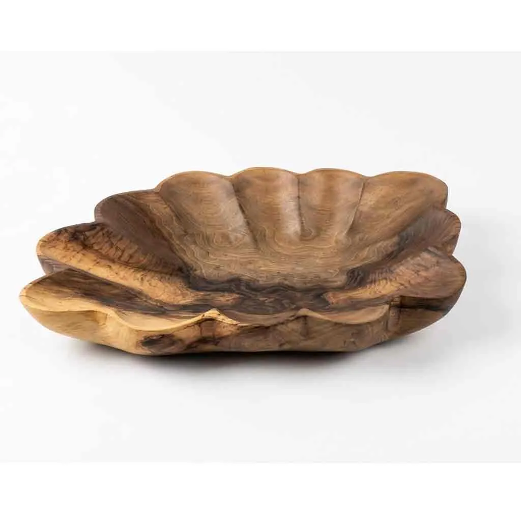 اردوخوری طرح صدف چوب گردو - تصویر 2