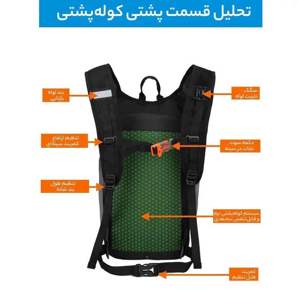 کوله دوچرخه و حمله Hwjianfeng کد 1610 - تصویر 17