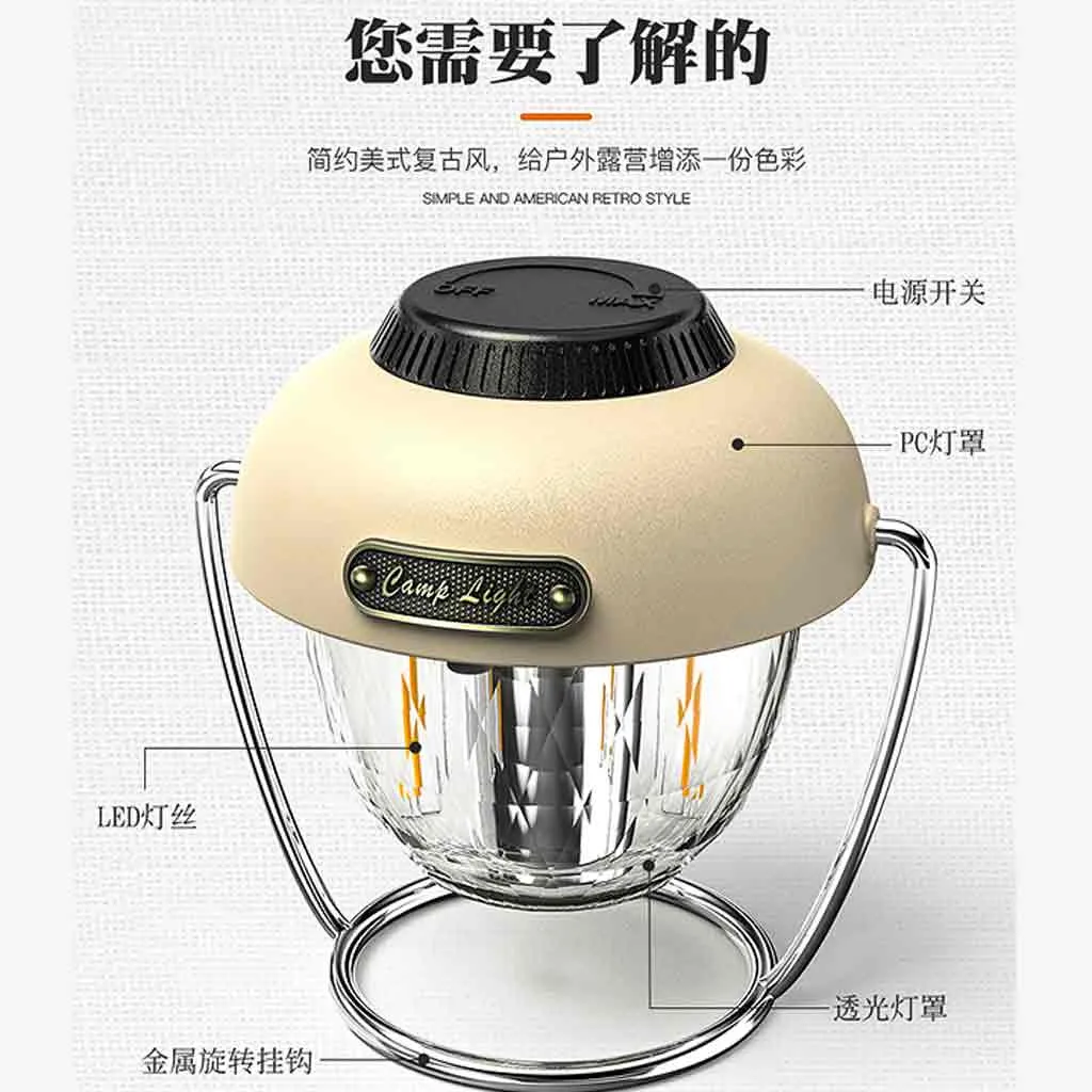 چراغ کمپینگ فانوسی اسنوهاک کد SN-H8129 - تصویر 10