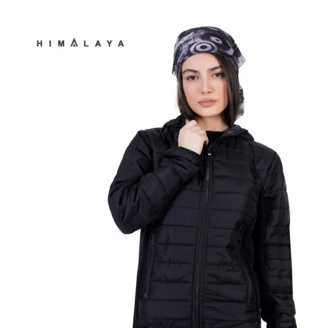 کاپشن کلاه دار تمام زیپ الیاف Himalaya