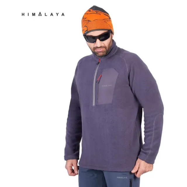 بلوز پلار نیم زیپ جیبی ساده (مردانه) HIMALAYA