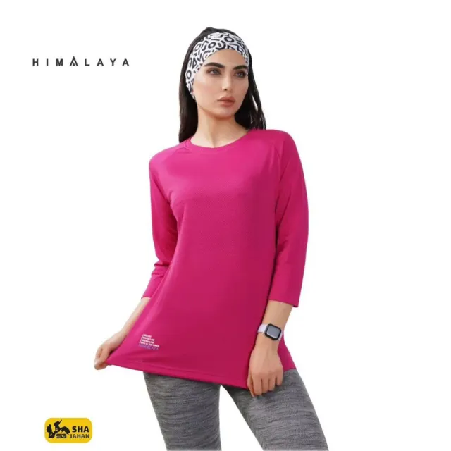 بلوززنانه یقه گرد آستین سه ربعHIMALAYA
