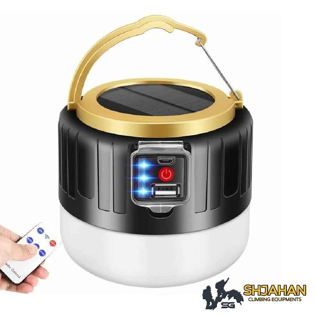 چراغ چادر شارژی خورشیدی ریموت دار