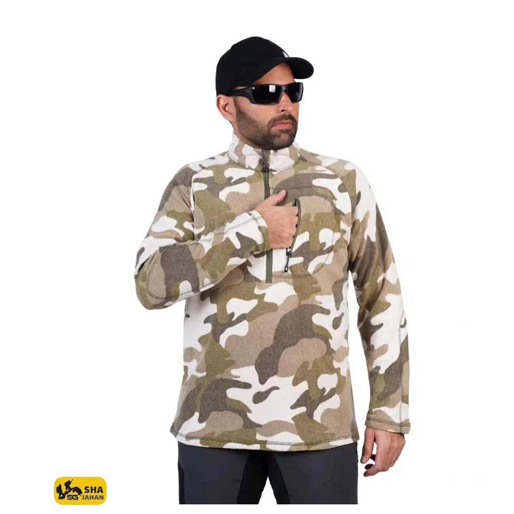 بلوز پلار نیم زیپ جیبی طرحدار هیمالیاHIMALAYA