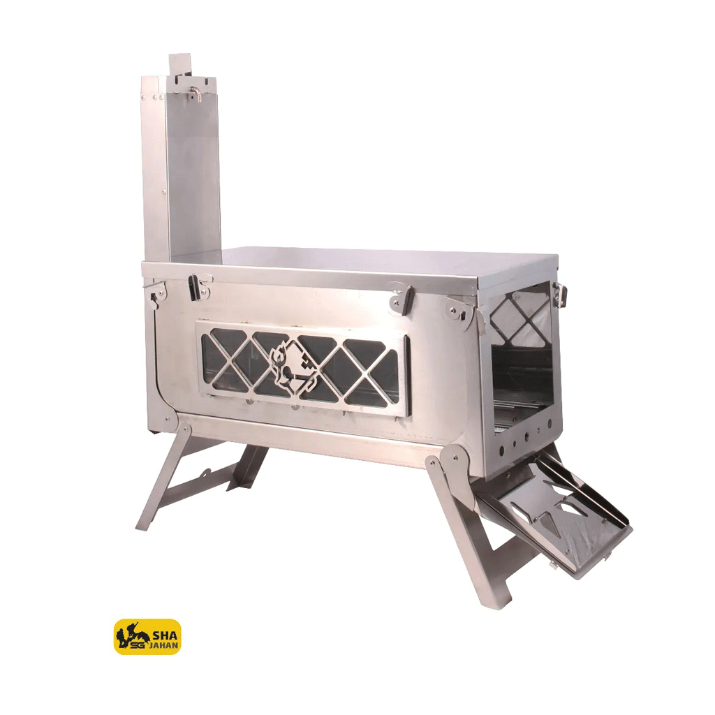 بخاری هیزمی(فولادی) شوان (به همراه یک شیشه یدک آلمانی)